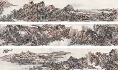 陆恢 甲辰（1904年）作 江南春色图 卷